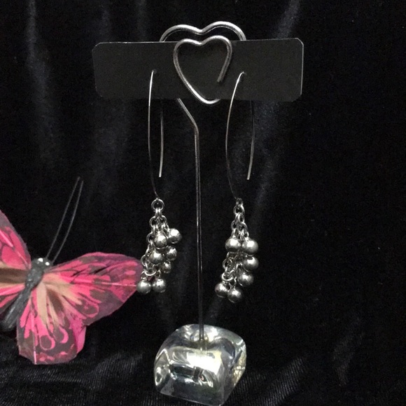 Silver dangle earrings. Personal Accents. - Picture 1 of 4